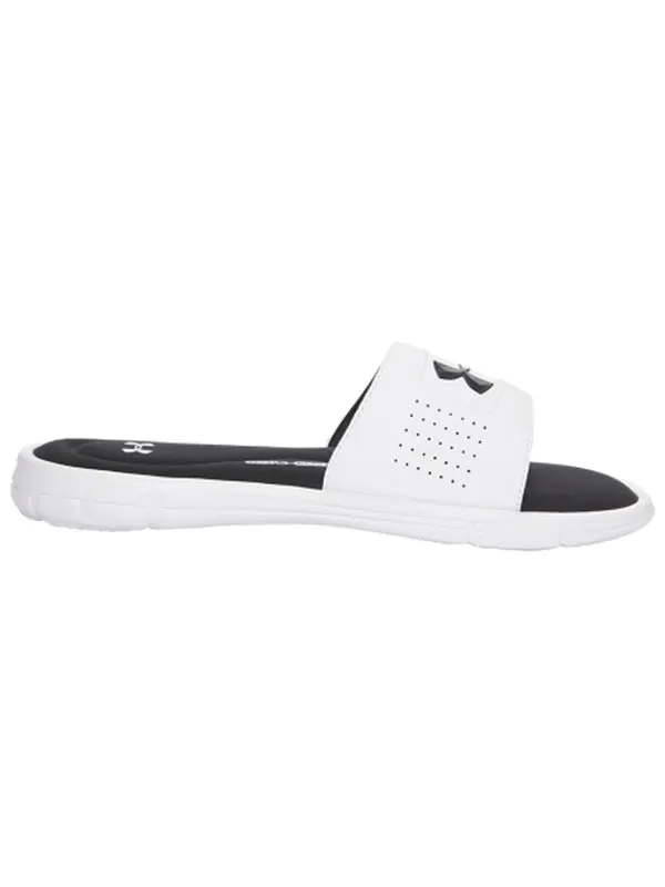 Тапочки ignite 5 slide 'white black' Under Armour — изображение 2 из 4, белый