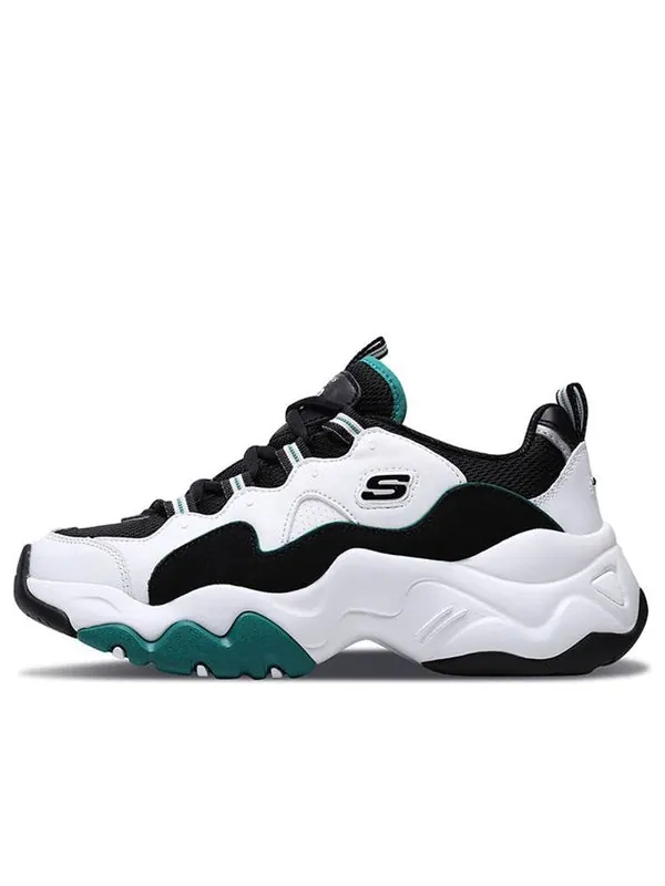 Кроссовки d'lites 3.0 gs black/white/green Skechers — изображение 1 из 4, белый