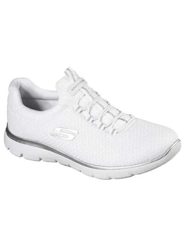 Кроссовки summits 'white' Skechers — изображение 3 из 4, белый/серебристый