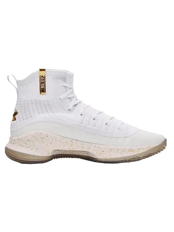 Кроссовки curry 4 retro 'white gold' 2024 Under Armour — изображение 2 из 4, металлик золотистый