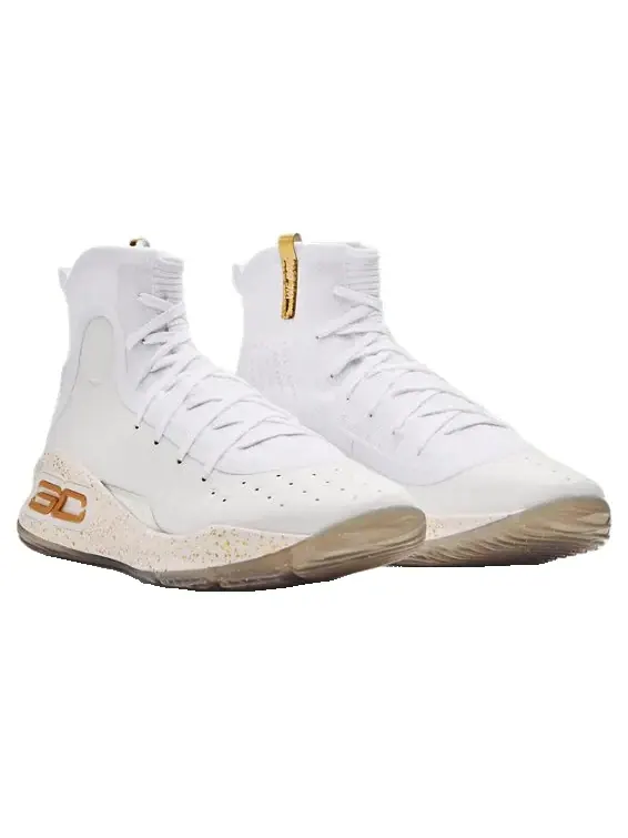 Кроссовки curry 4 retro 'white gold' 2024 Under Armour — изображение 3 из 4, металлик золотистый
