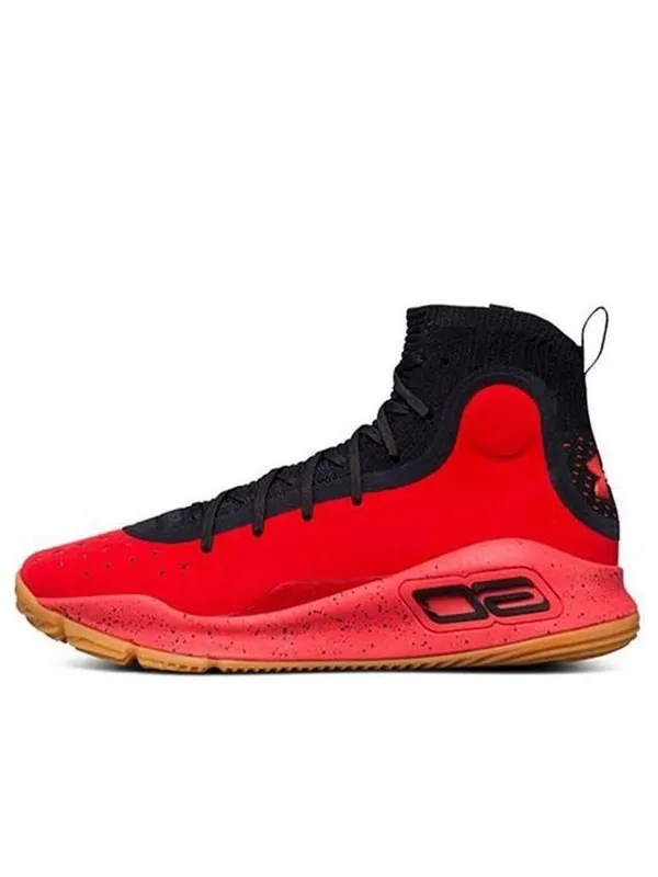 Кроссовки curry 4 'red black gum' Under Armour — изображение 1 из 4, красный