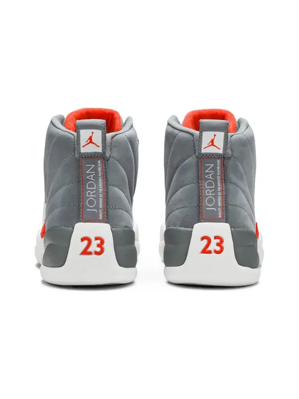 Кроссовки 12 ретро Air Jordan — изображение 3 из 4, серый/оранжевый-белый