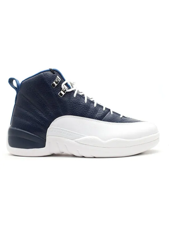 Кроссовки 12 retro 'obsidian' 2012 Air Jordan — изображение 2 из 3, белый/синий/синий