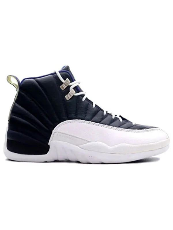 Кроссовки 12 og 'obsidian' Air Jordan — изображение 2 из 3, белый/синий