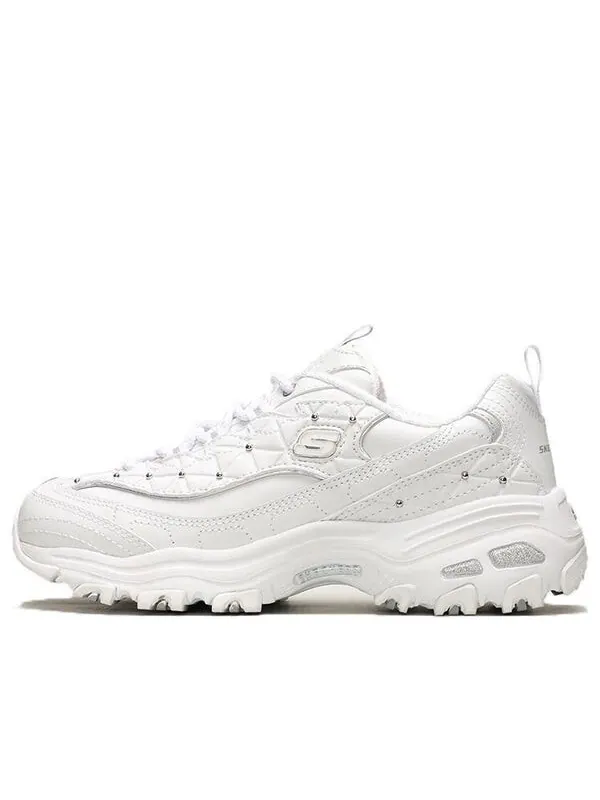 Кроссовки d'lites glamour feels low/dad shoes gs white Skechers — изображение 1 из 4, бежевый