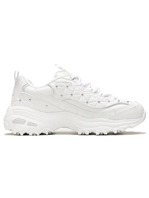 Кроссовки d'lites glamour feels low/dad shoes gs white Skechers — изображение 2 из 4, бежевый
