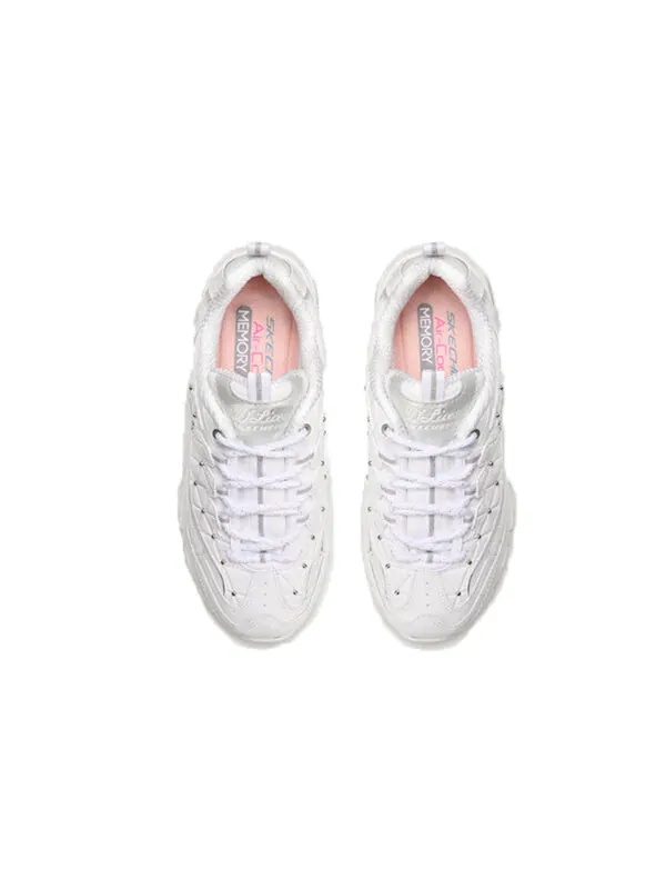 Кроссовки d'lites glamour feels low/dad shoes gs white Skechers — изображение 4 из 4, бежевый