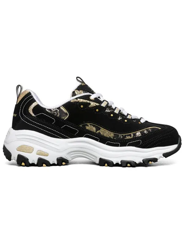 Кроссовки d lites 1.0 black/white/golden Skechers — изображение 2 из 4, белый