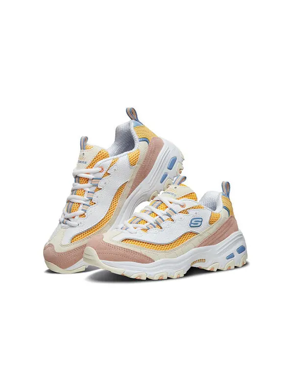 Кроссовки (WMNS) Skechers D'Lites 1.0 low running Shoes GS White/Yellow — изображение 3 из 4, белый/желтый