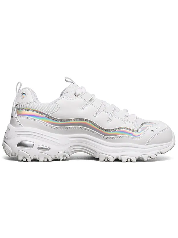 Кроссовки d'lites 1.0 gs white/silver Skechers — изображение 2 из 4, белый/серебристый