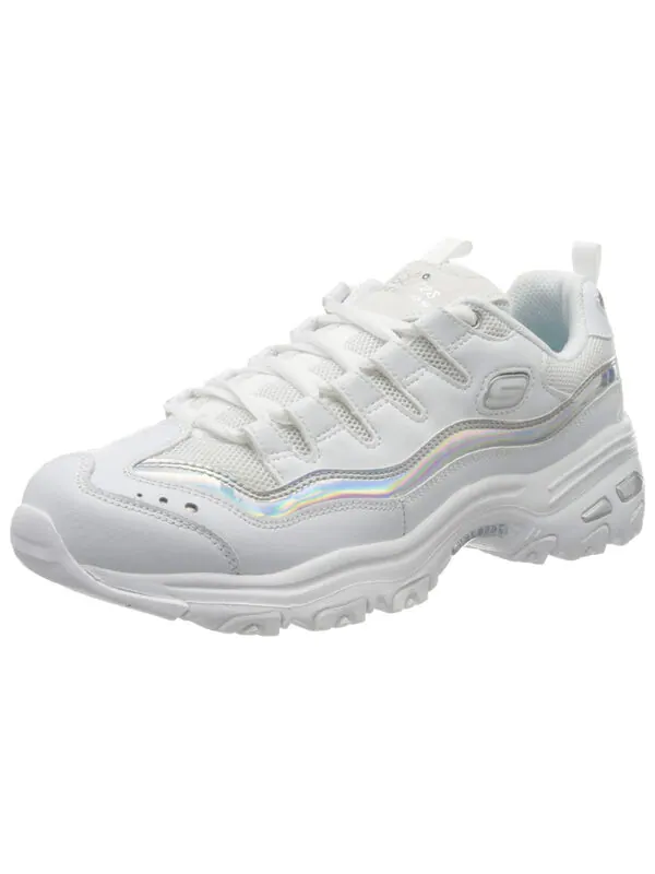 Кроссовки d'lites 1.0 gs white/silver Skechers — изображение 3 из 4, белый/серебристый