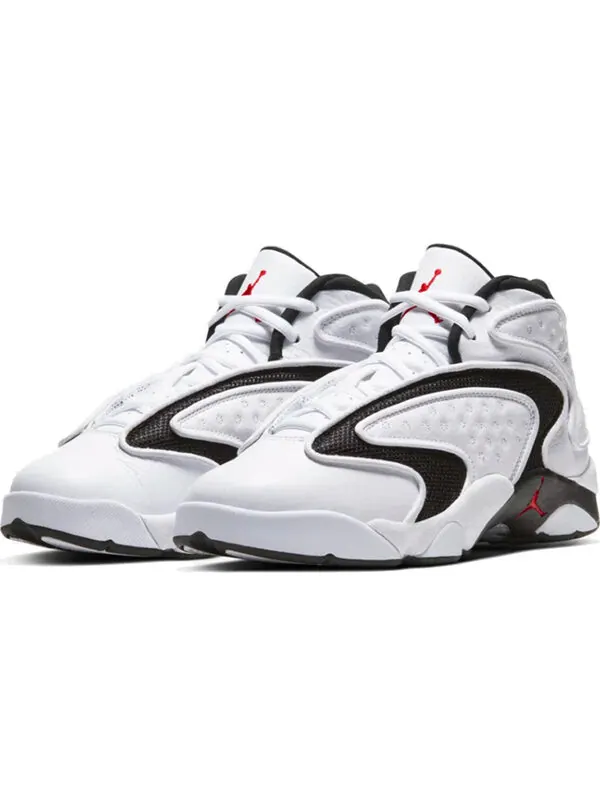 Кроссовки в стиле ретро Air Jordan — изображение 3 из 4, белый/красный-черный