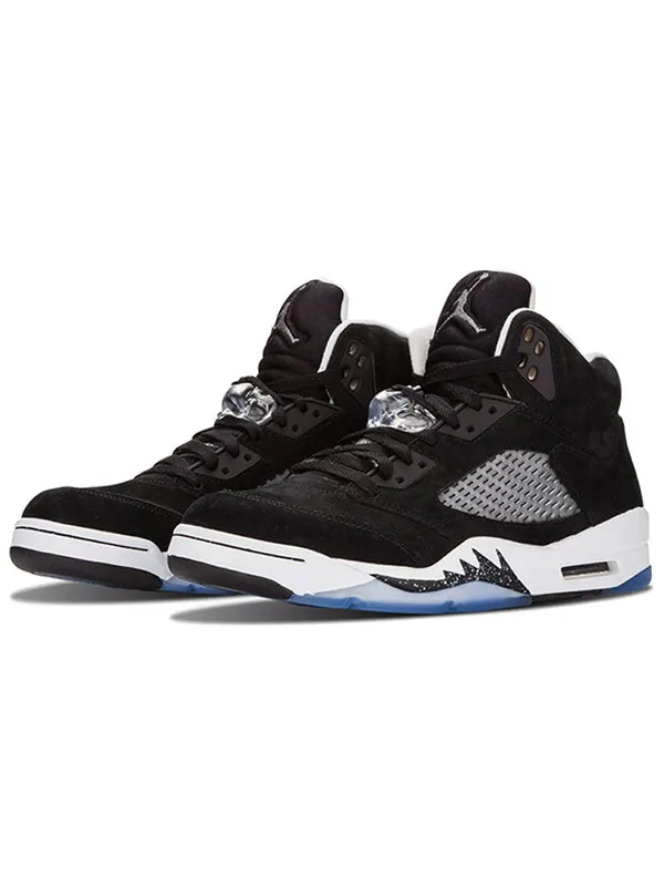 Кроссовки 5 ретро Air Jordan — изображение 2 из 4, черный/серый-белый