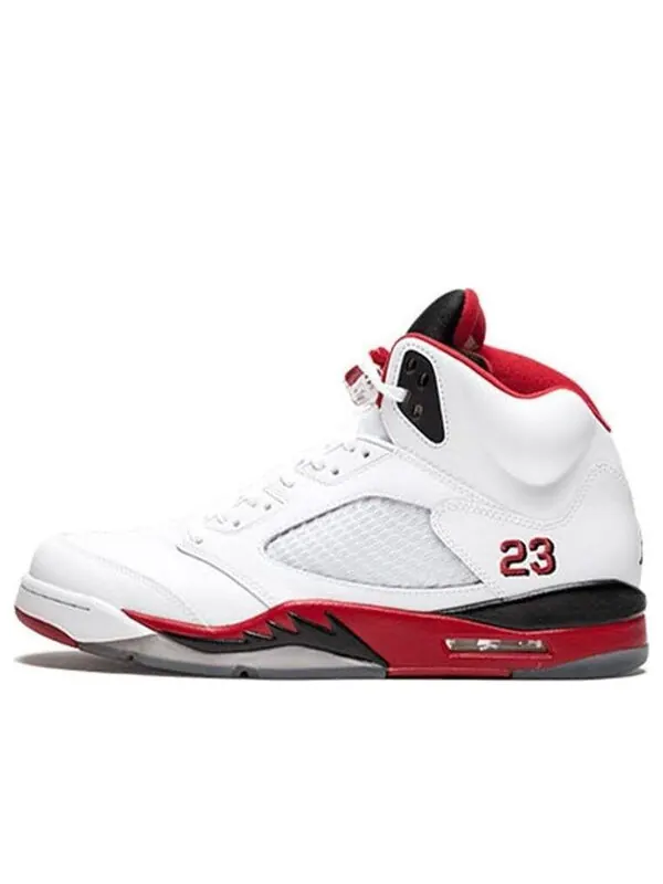 Кроссовки 5 ретро Air Jordan — изображение 1 из 4, белый/красный-черный