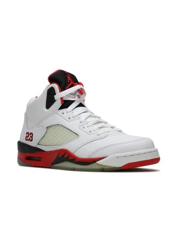 Кроссовки 5 ретро Air Jordan — изображение 3 из 4, белый/красный/черный