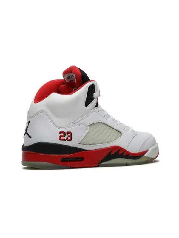 Кроссовки 5 ретро Air Jordan — изображение 4 из 4, белый/красный/черный