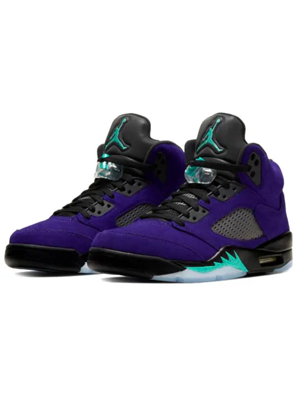 Кроссовки 5 retro 'alternate grape' Air Jordan — изображение 3 из 4, черный