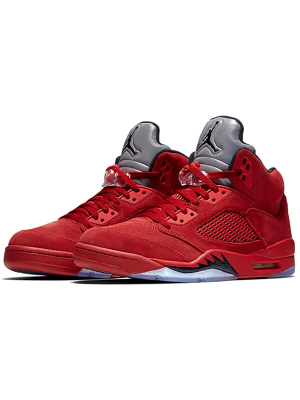Кроссовки 5 ретро Air Jordan — изображение 2 из 4, красный/черный