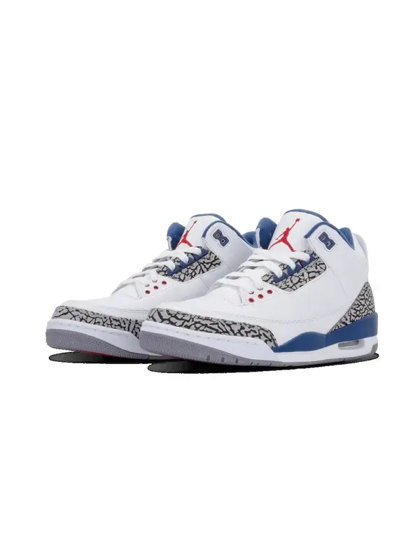 Кроссовки 3 ретро Air Jordan — изображение 2 из 4, белый/синий