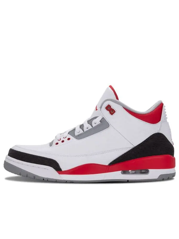 Кроссовки 3 ретро Air Jordan — изображение 1 из 4, белый/красный-серый