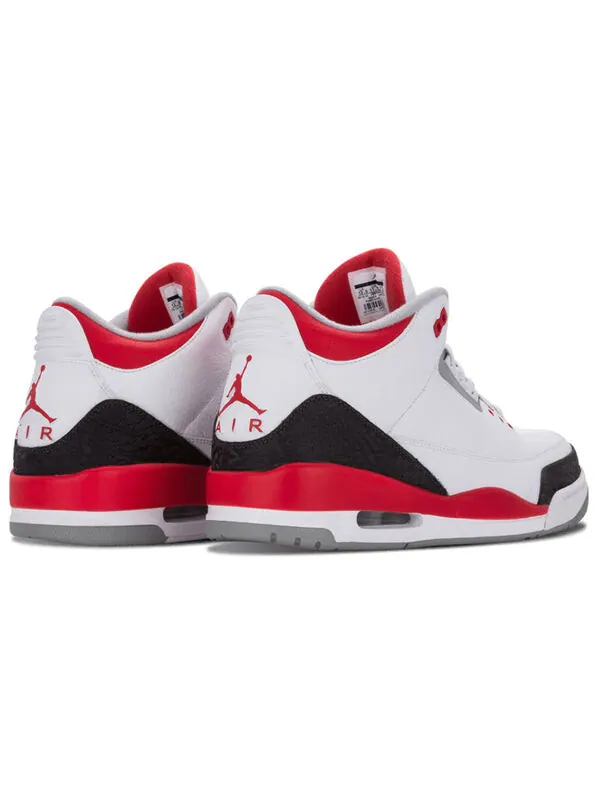 Кроссовки 3 ретро Air Jordan — изображение 3 из 4, белый/красный-серый