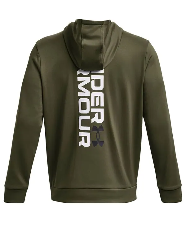 Кроссовки fleece graphic hoodied 'olive green' Under Armour — изображение 1 из 4, оливковый зеленый/белый