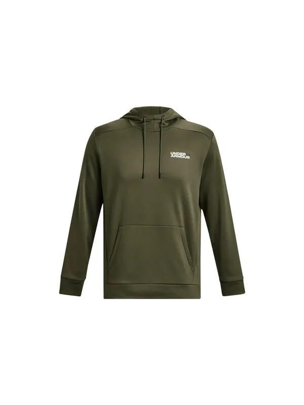 Кроссовки fleece graphic hoodied 'olive green' Under Armour — изображение 2 из 4, оливковый зеленый/белый