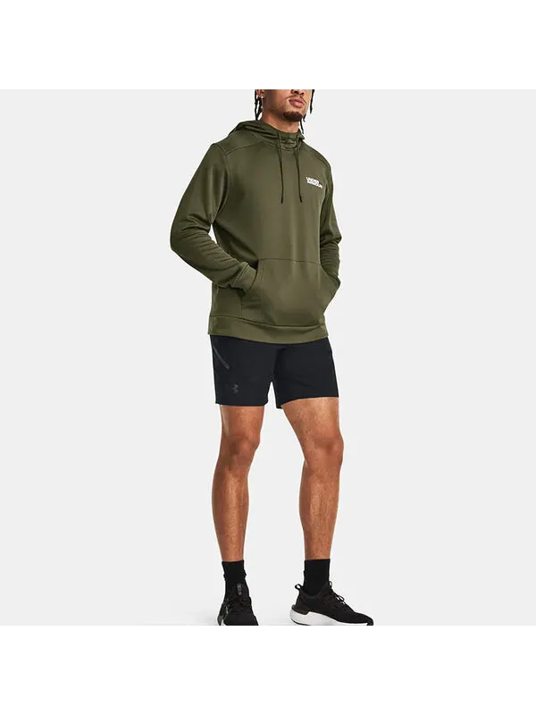 Кроссовки fleece graphic hoodied 'olive green' Under Armour — изображение 3 из 4, оливковый зеленый/белый