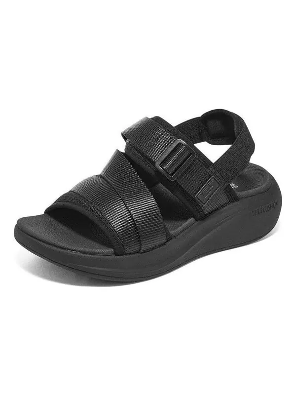 Сандалии max cushioning essential sandal 'black' Skechers — изображение 3 из 4, черный