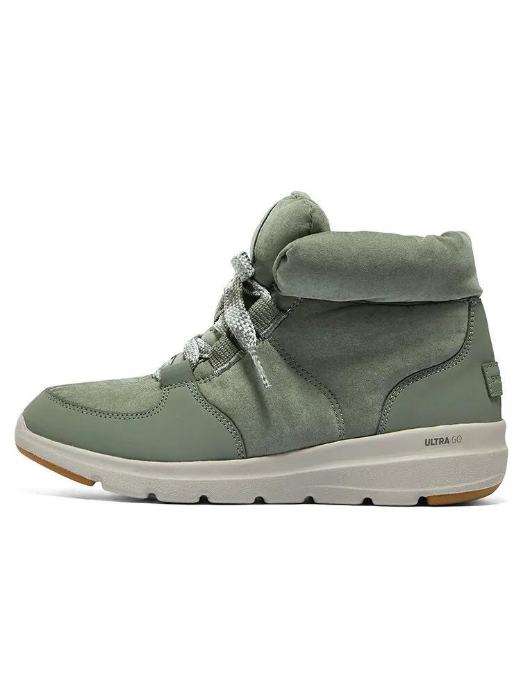 Зимние ботинки женские Skechers Glacial Ultra — изображение 1 из 6, оливковый зеленый