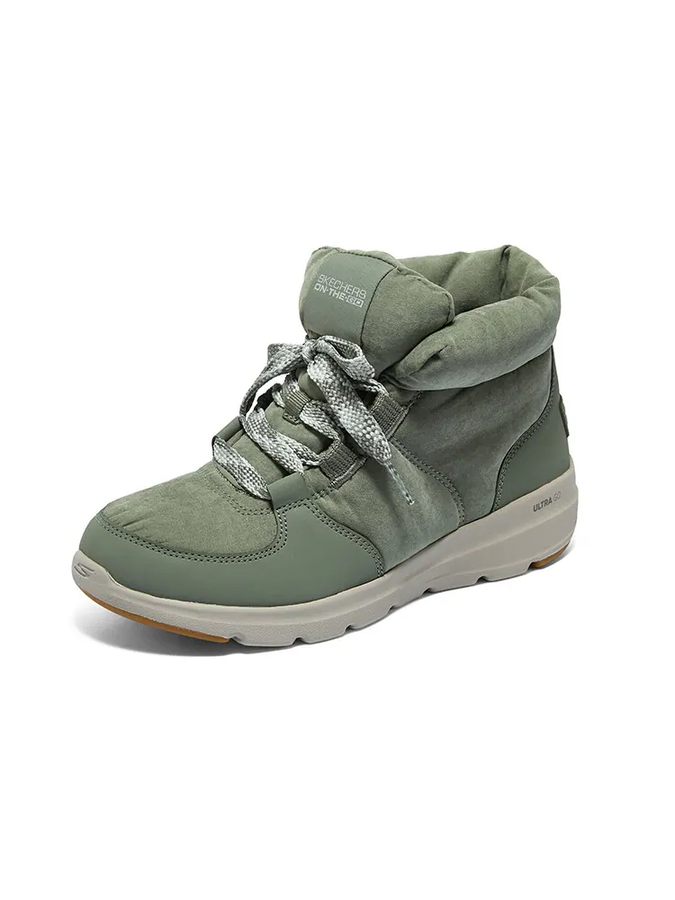 Зимние ботинки женские Skechers Glacial Ultra — изображение 3 из 6, оливковый зеленый