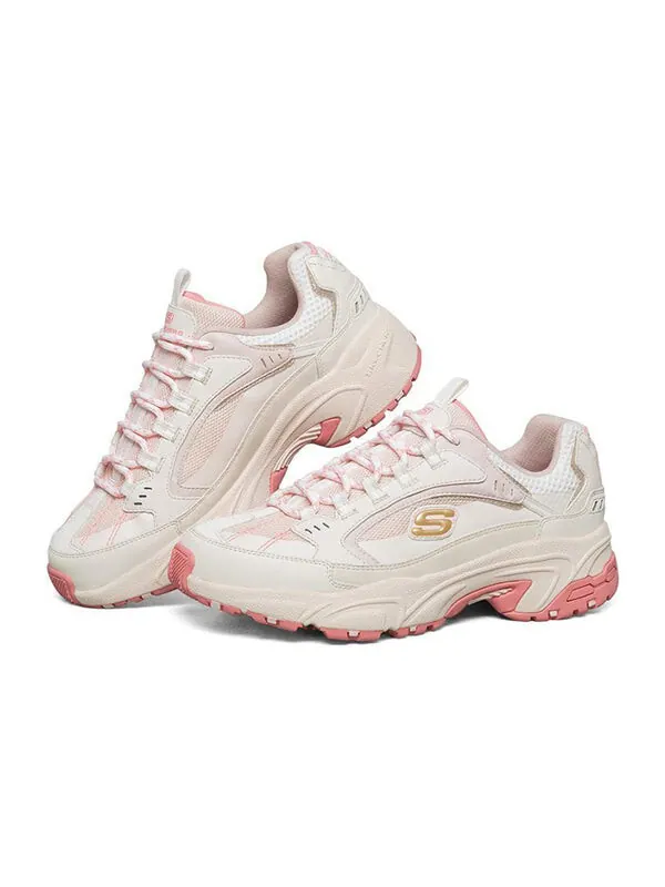 Кроссовки stamina 'white pink' Skechers — изображение 3 из 4, белый/розовый