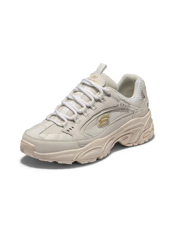 Кроссовки stamina 'white cream' Skechers — изображение 3 из 4, белый