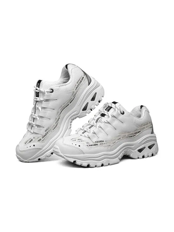 Кроссовки energy low top running shoes white/black Skechers — изображение 3 из 4, белый/черный