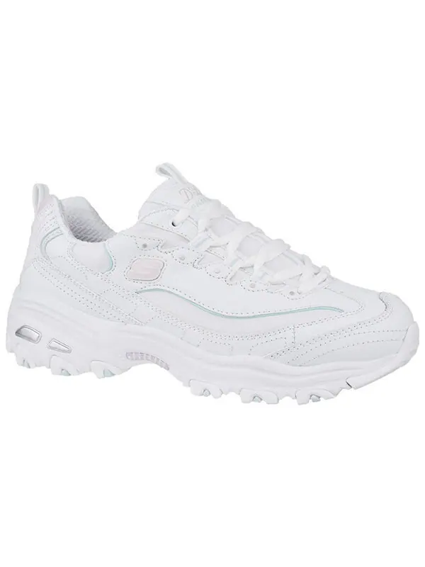 Кроссовки dlites sparkling rain 'white' Skechers — изображение 2 из 4, белый/розовый/зеленый