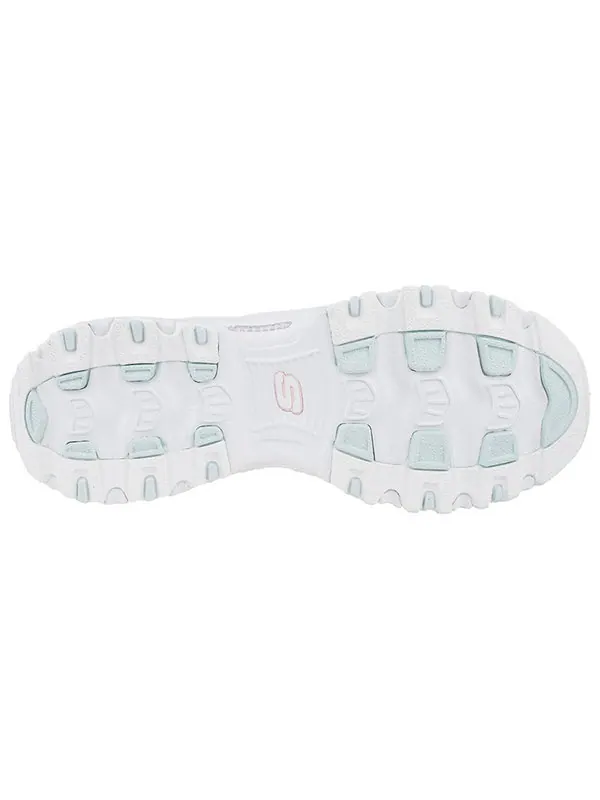 Кроссовки dlites sparkling rain 'white' Skechers — изображение 4 из 4, белый/розовый/зеленый