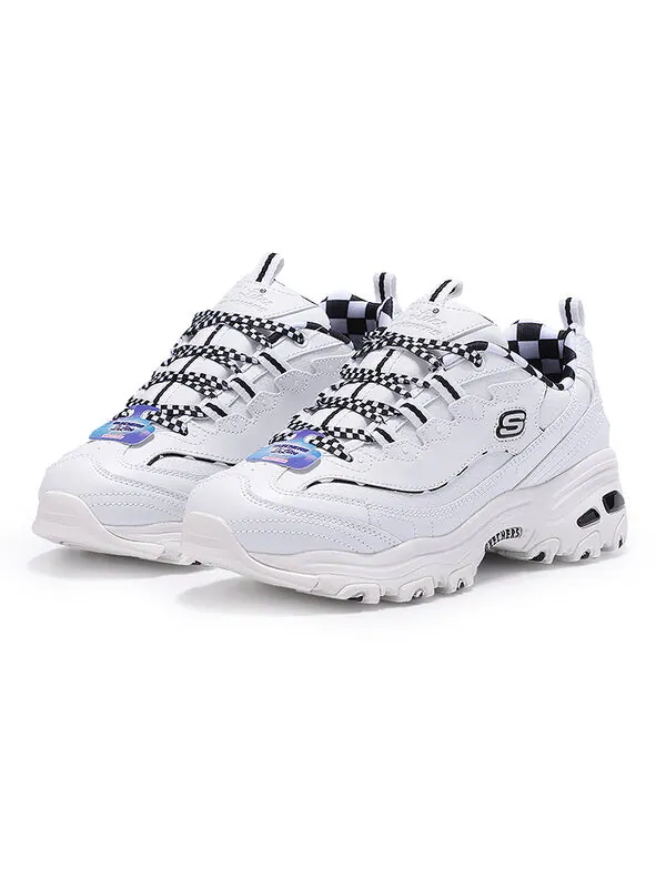 Кроссовки d'lites 1.0 low shoes gs white Skechers — изображение 3 из 4, белый