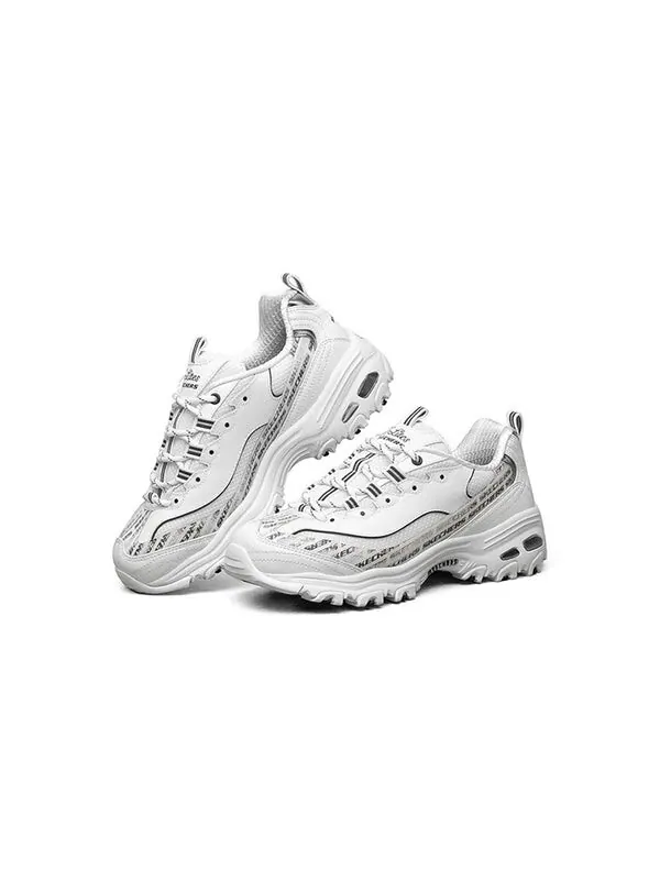 Кроссовки d'lites 1.0 low sneaker gs white/black Skechers — изображение 3 из 4, белый/черный