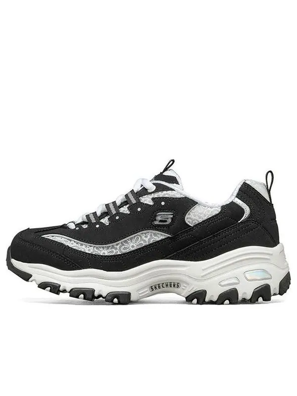Кроссовки d lites 1.0 fashion running shoes black/white Skechers — изображение 1 из 4, черный/белый