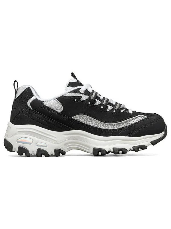 Кроссовки d lites 1.0 fashion running shoes black/white Skechers — изображение 2 из 4, черный/белый