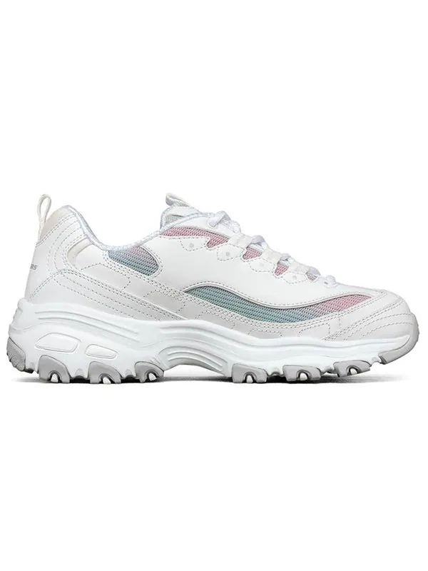 Кроссовки d'lites 1.0 low-top running shoes white/multi Skechers — изображение 2 из 4, белый