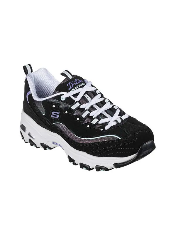 Кроссовки d'lites glowing path 'black' Skechers — изображение 3 из 4, черный