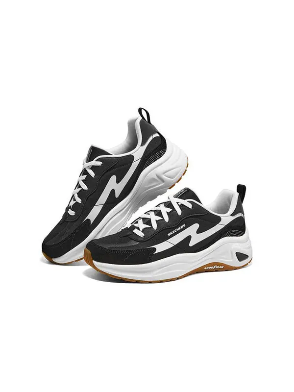 Кроссовки d'lites jogger kadn siyah sneakers 'black white' Skechers — изображение 3 из 4, черный/белый