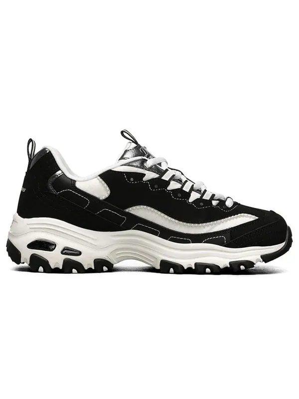 Кроссовки d lites 1.0 low chunky shoes black Skechers — изображение 2 из 4, черный/белый