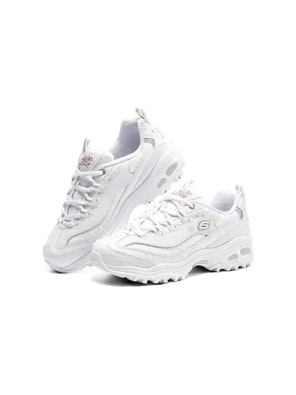 Кроссовки (WMNS) Skechers D'Lites 1.0 Running Shoes White — изображение 3 из 4, белый