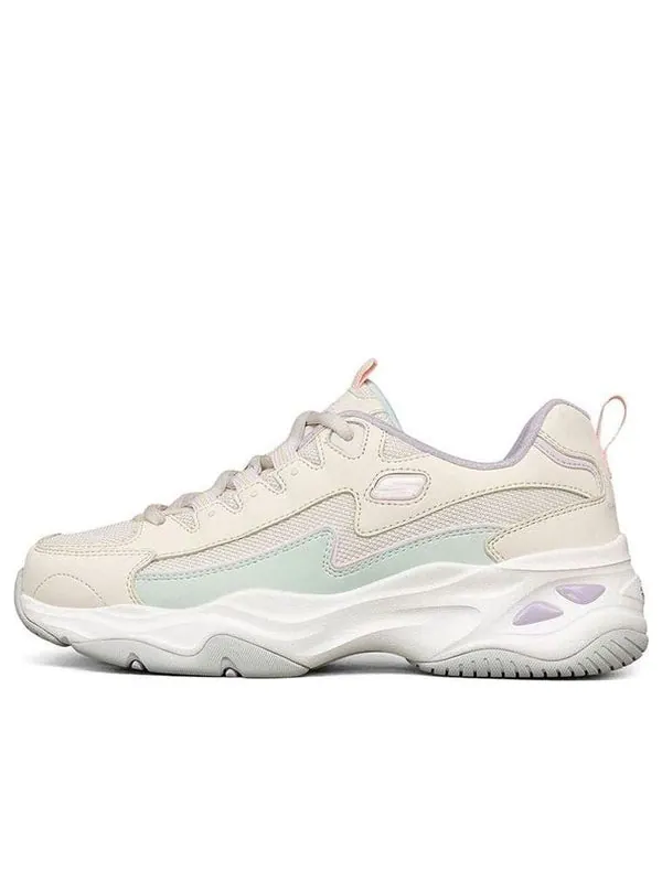 Кроссовки d lites 4.0 panda flatform low chunky shoes white Skechers — изображение 1 из 4, кремовый белый
