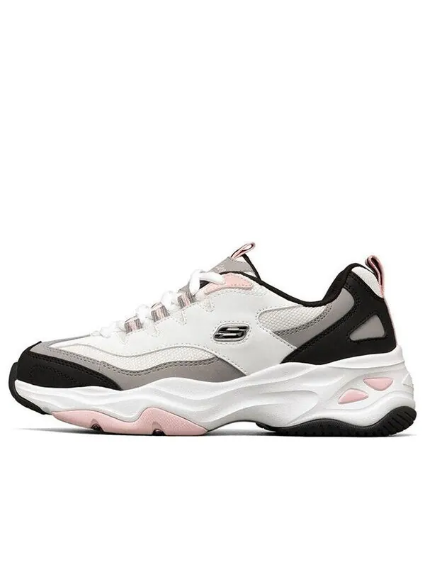Кроссовки d'lites low-dad shoes white/black/pink Skechers — изображение 1 из 4, белый/черный/розовый