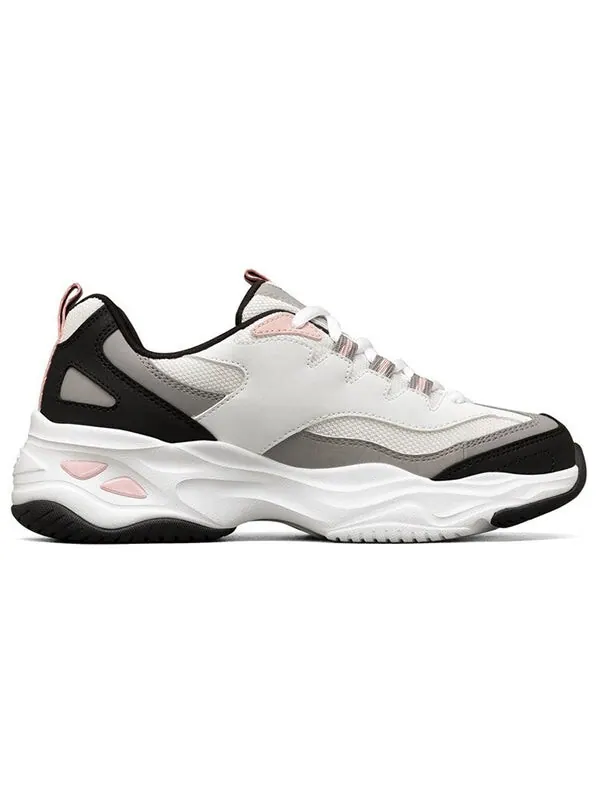 Кроссовки d'lites low-dad shoes white/black/pink Skechers — изображение 2 из 4, белый/черный/розовый