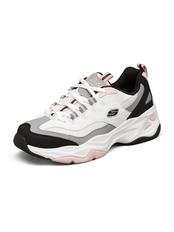 Кроссовки d'lites low-dad shoes white/black/pink Skechers — изображение 3 из 4, белый/черный/розовый